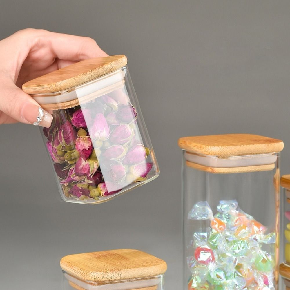 Meal Prep Jar - 150/210/300/370/450 مللي زجاج بوروسيليليك مرتفع مختوم