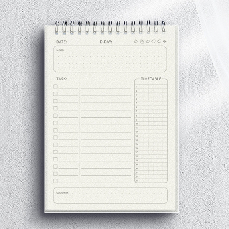 Meal Prep Planner - دفتر مخطط يومي وأسبوعي مقاوم للماء