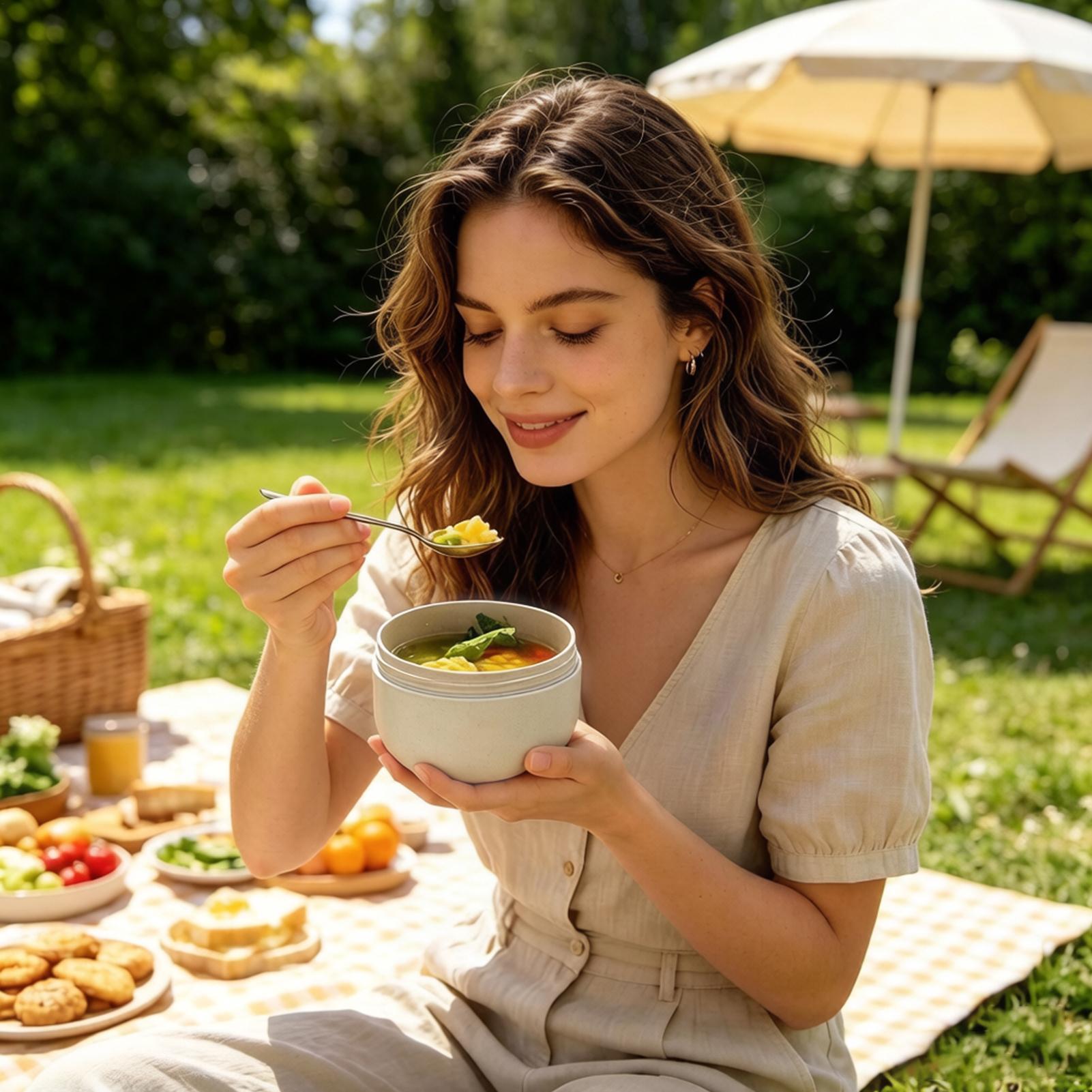 حاوية طعام ساخنة سعة 600 مل، و - مراجعة Meal Prep For Office وسعره