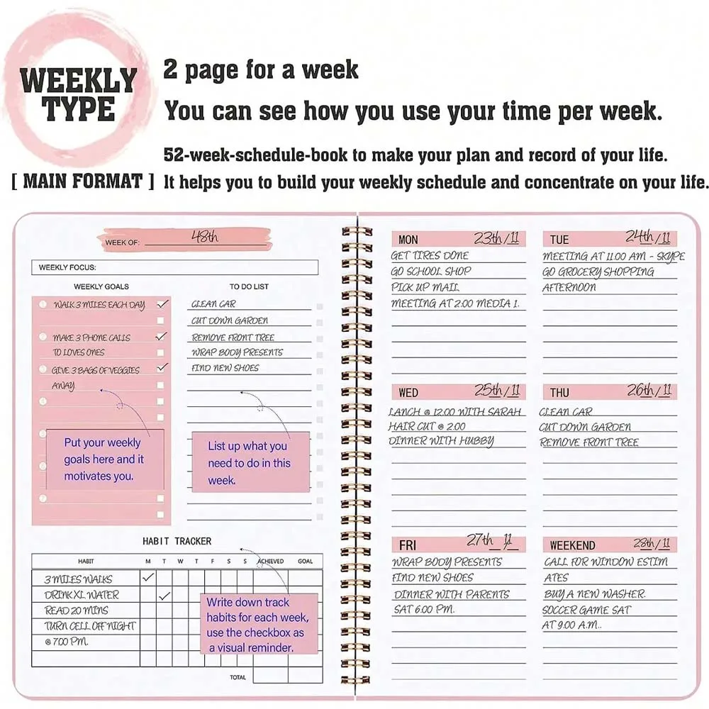 مخطط أسبوعي A5 بتصميم أنيق وبس - مراجعة Meal Prep Planner وسعره
