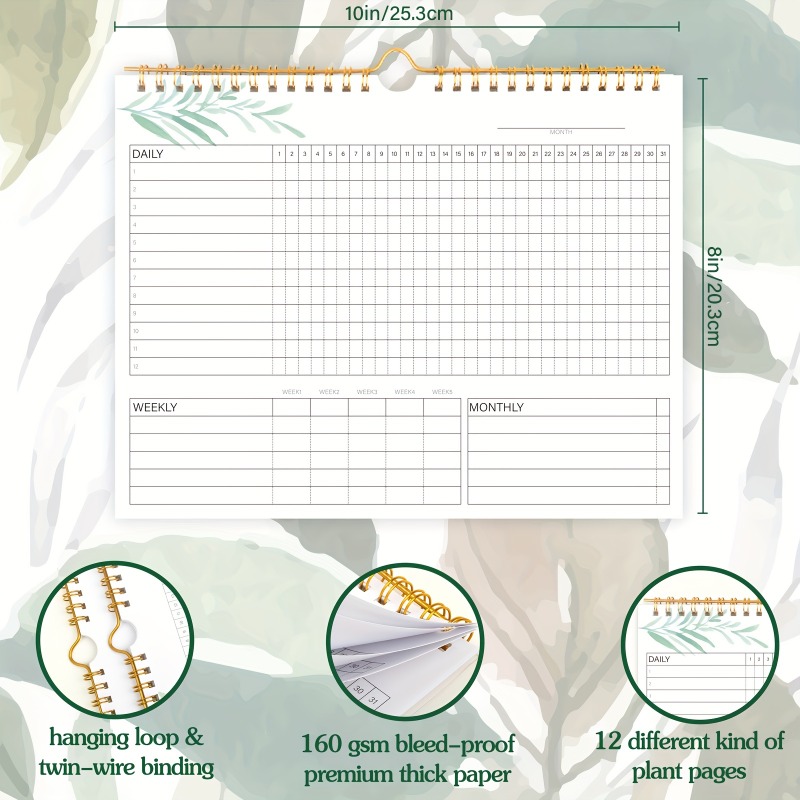 1 قطعة تقويم تعقب العادة للقيا - مراجعة Meal Prep Planner وسعره
