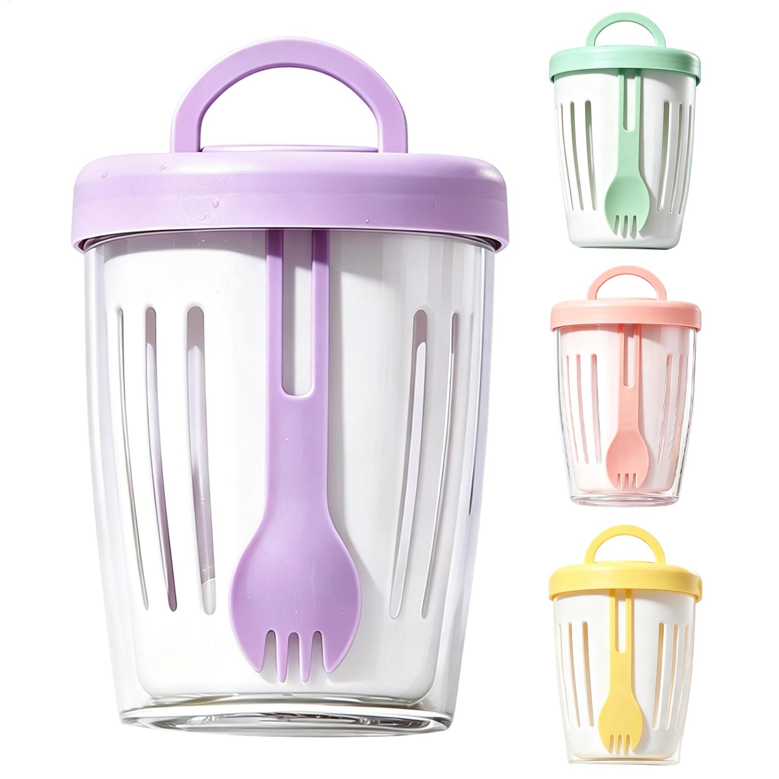 أكواب زبادي مع أغطية، كوب سلطة - مراجعة Meal Prep Jar وسعره