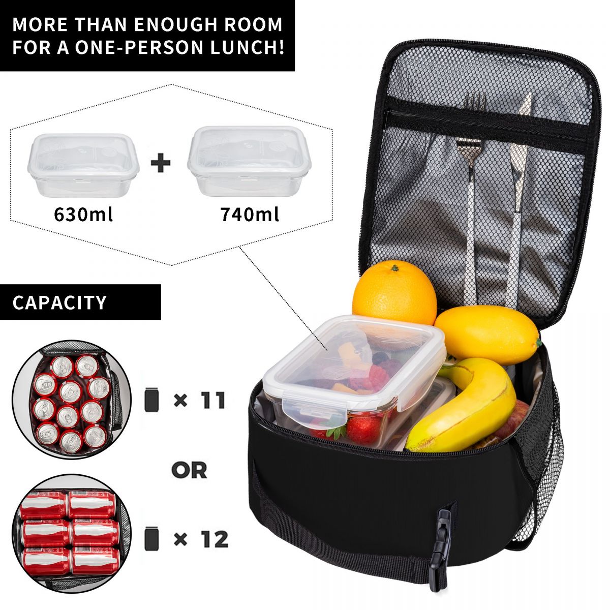 حقيبة غداء خفيفة الوزن بثلاثة  - مراجعة Meal Prep For Office وسعره