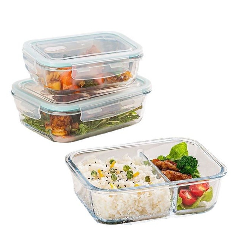 صندوق غداء زجاجي بسيط للمطبخ ا - مراجعة Meal Prep For Office وسعره