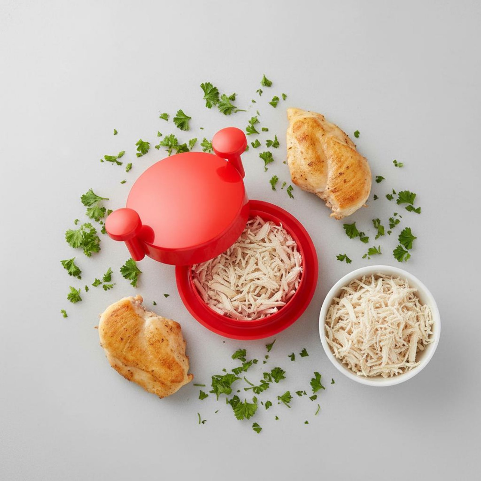 أداة تمزيق صدور الدجاج عالية ا - مراجعة Meal Prep High Protein Low Calorie وسعره