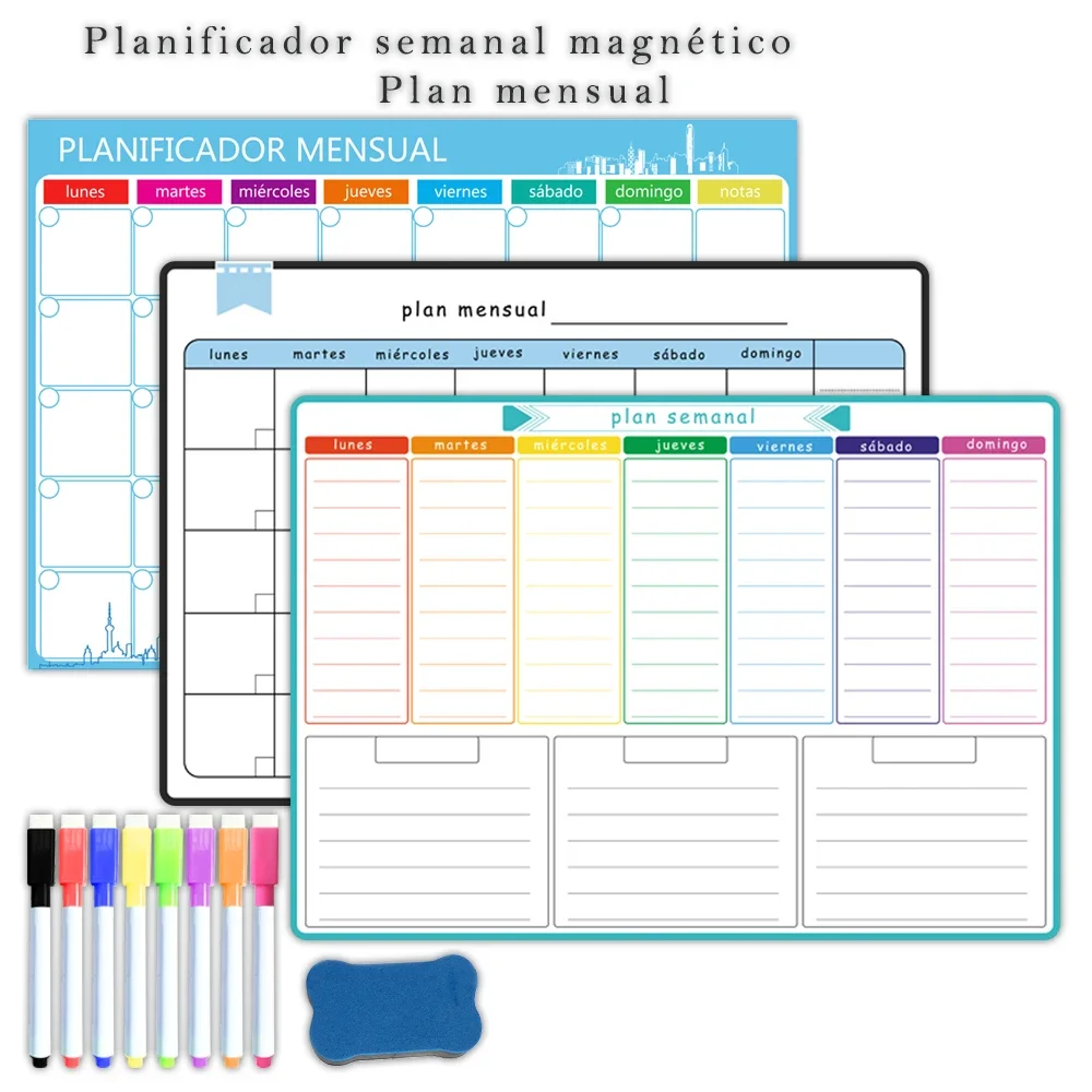 مخطط أسبوعي وشهري مغناطيسي بحج - مراجعة Meal Prep Planner وسعره