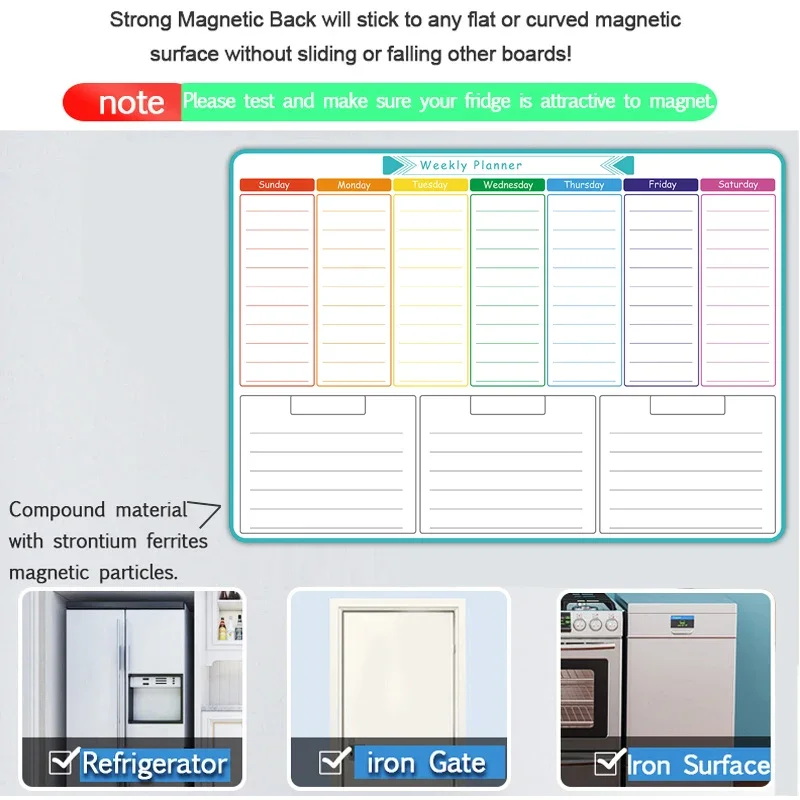 مخطط أسبوعي وشهري مغناطيسي بحج - مراجعة Meal Prep Planner وسعره