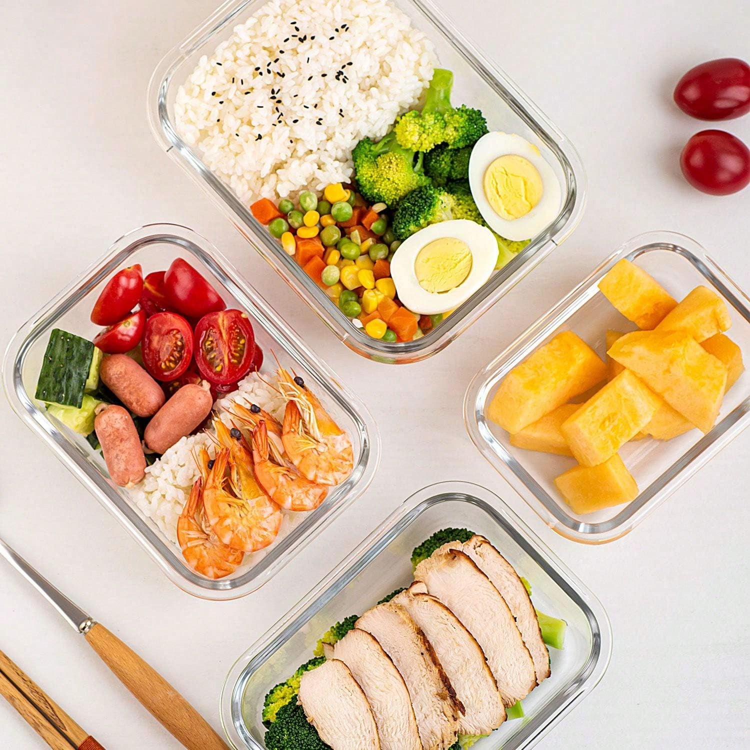 10 عبوات من حاويات الطعام الزج - مراجعة Meal Prep For Office وسعره