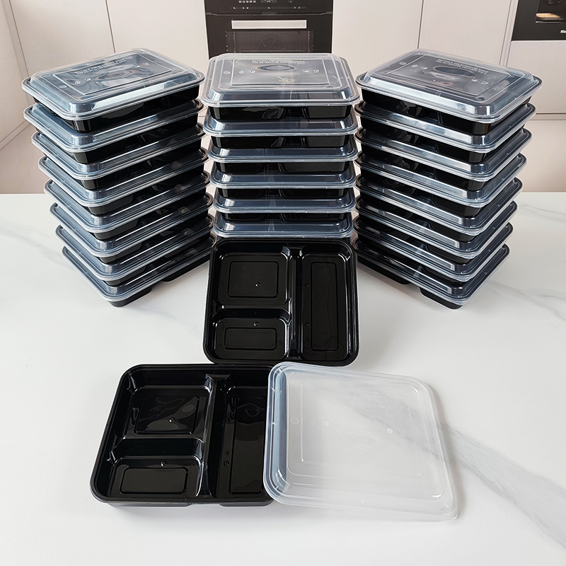 حاويات طعام بثلاثة أقسام، سعة  - مراجعة Meal Prep For Office وسعره